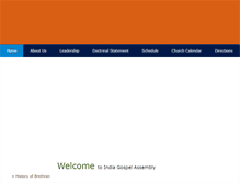 Tablet Screenshot of indiagospelassembly.net